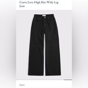 NWT A&F women’s curve love high rise wide leg - 28L